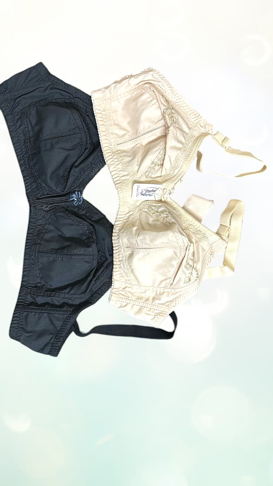 100% Pure Cotton Wire-Free Comfort Bra - Non-Padded Full Coverage