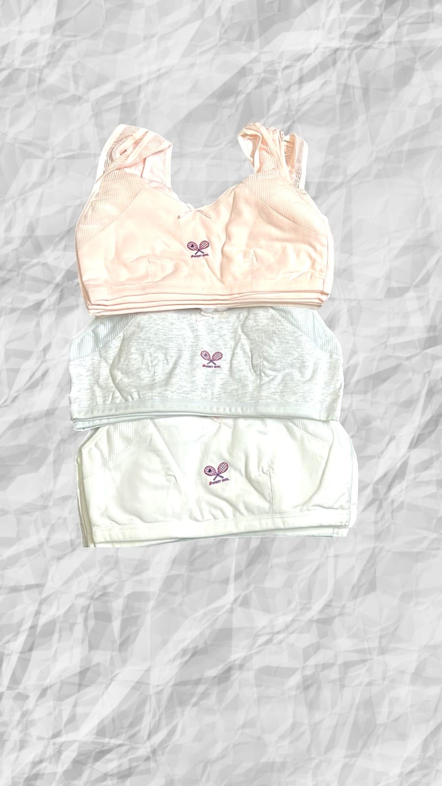 Girls' Cotton Training Bra - Wire-Free Beginners Bralette